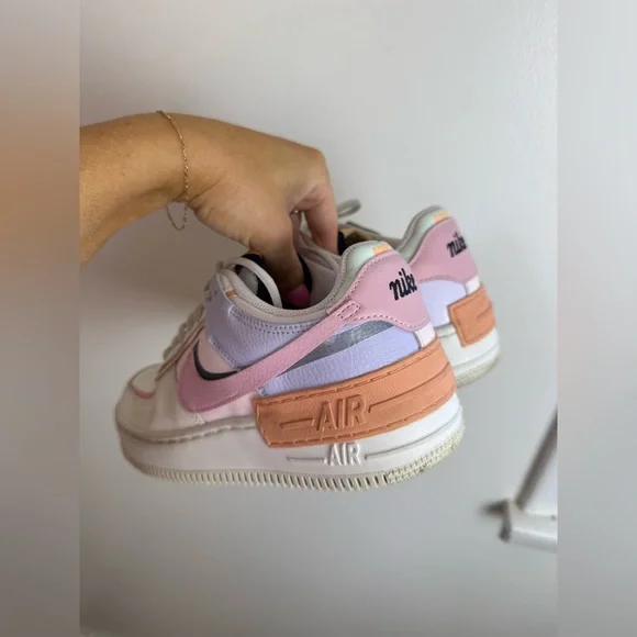 Nike Wmns Air Force 1 Shadow 'Orange Chalk Pink Glaze' 8 - Picture 9 of 11